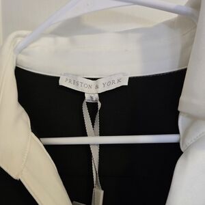 Preston & York Black and White Blouse